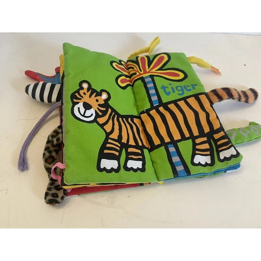 Jungly Tails -‎ Soft Crinkle Baby Book - Jellycat